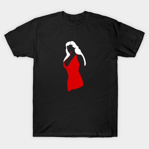 Red dress,red lips T-Shirt by Flush Gorden